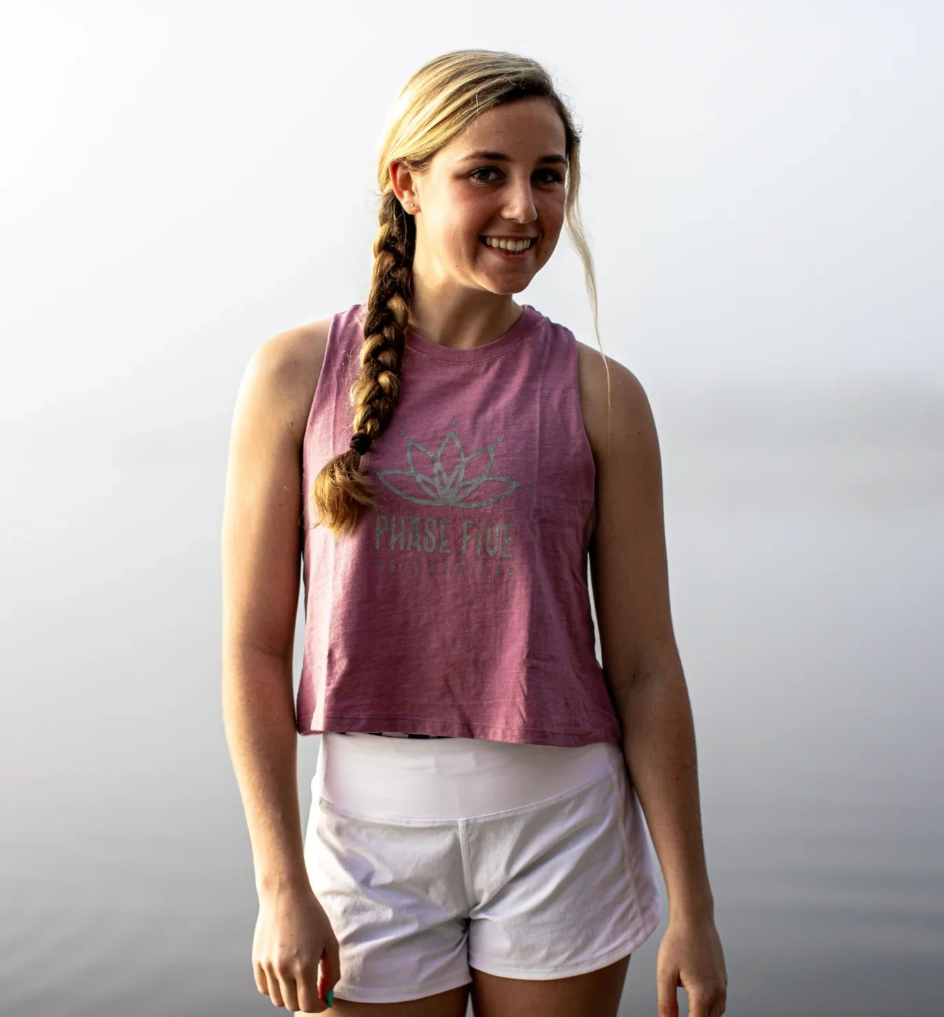 Phase Five Lotus Crop Racerback Tank