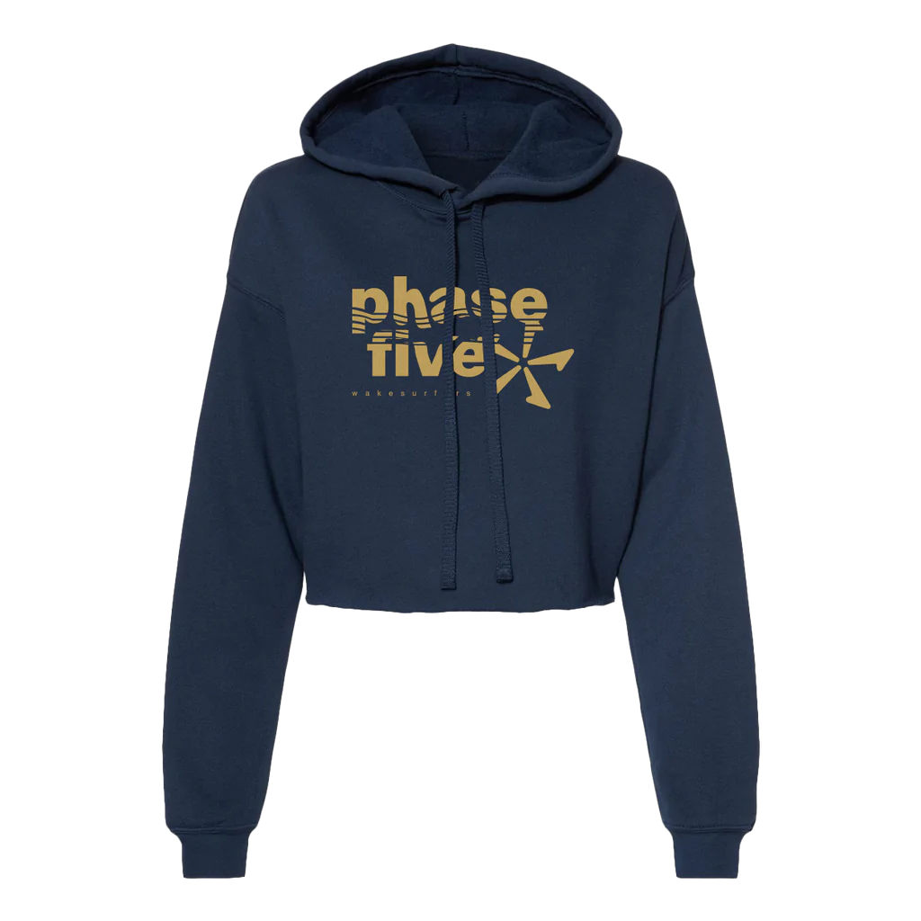 PHASE FIVE WAVE CROPPED HOODIE